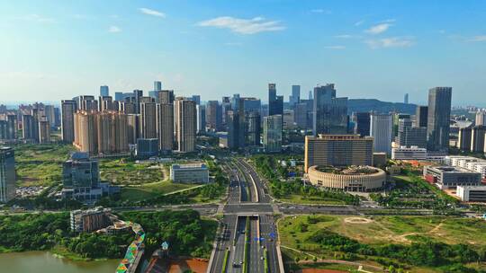 广西南宁城市大景航拍