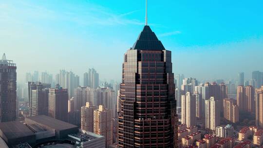 上海陆家嘴建筑航拍风光