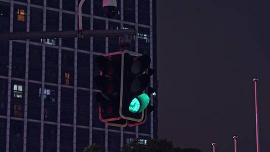 城市红绿灯视频素材模板下载