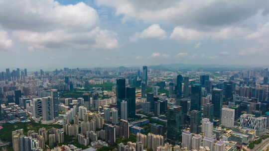 深圳南山后海粤海街道科技园蓝天白云延时