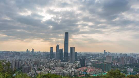 广东省东莞市城市风光延时