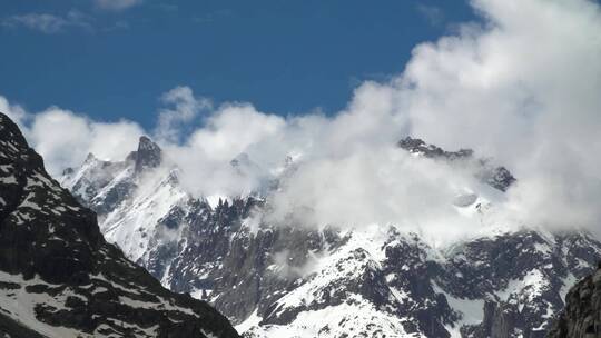 雪山云海延时合集