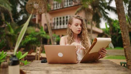 咖啡馆，工作，女人，寻找