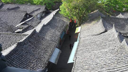 四川旅游5A级阆中古城历史建筑街景