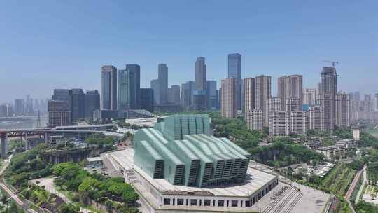 重庆江北嘴中央商务区江北城航拍