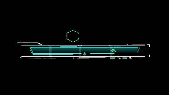 科技未来加载用进度条HUD特效合成