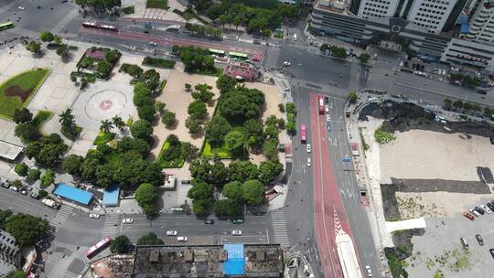 广西南宁城市风光航拍视频素材模板下载