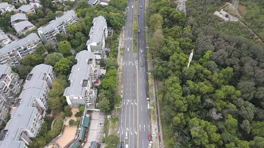 城郊道路航拍