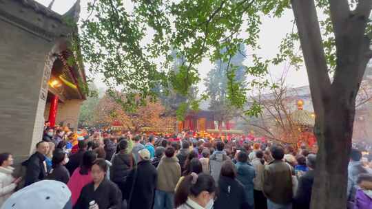 西安广仁寺燃灯节西安旅游西安广仁寺实拍