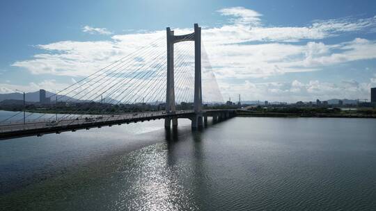 广东潮州大桥航拍