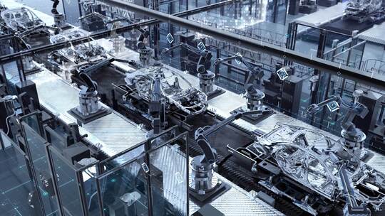 科技工厂数字园汽车工业工厂