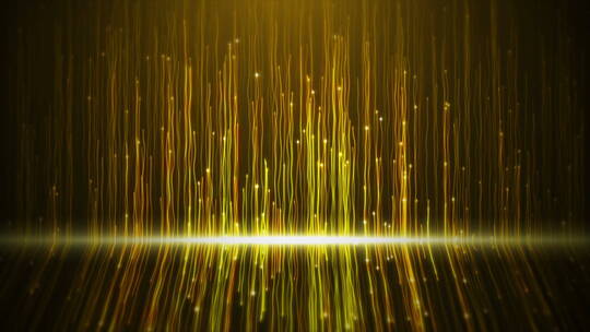 金色粒子流动的背景