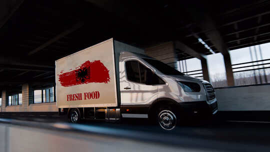 阿尔巴尼亚新鲜食品运输视频素材模板下载