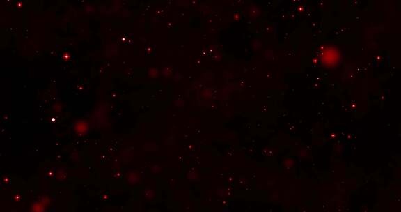 4K红色星空粒子视频-循环2
