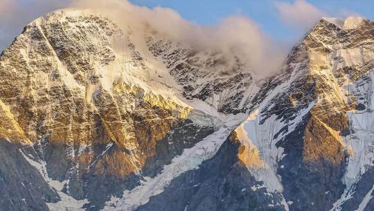 雪山延时 唯美雪山视频素材模板下载