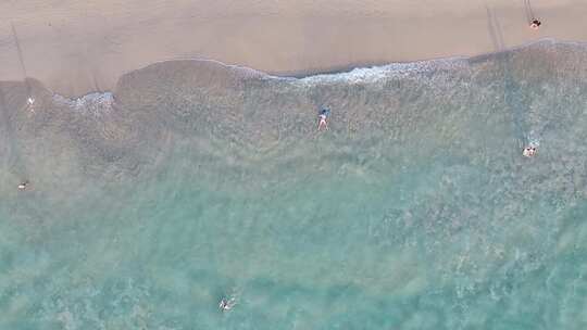 大海海边海水海浪沙滩海滩航拍风景唯美航拍