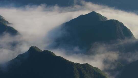 江南高山群山晨曦云海云雾浙江丽水松阳风光