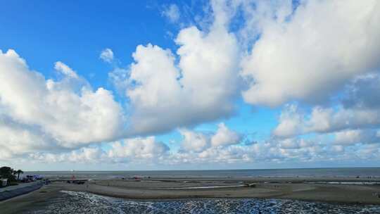 天空蓝天白云自然风景大海海浪海洋波浪