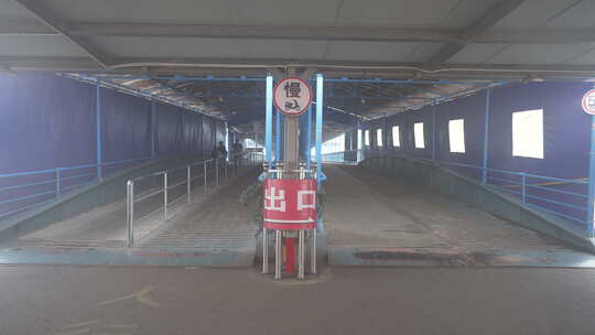 龙桥客运码头视频素材模板下载