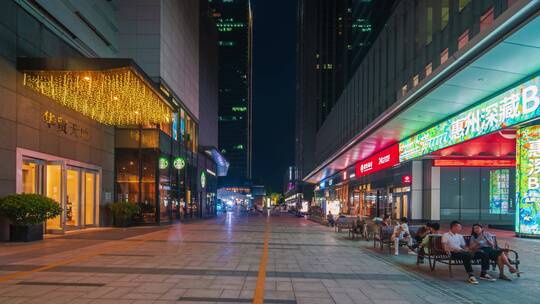 惠州华贸商业街大范围-4K-420-25P视频素材模板下载