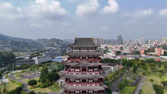 宜宾大溪口城市公园宜宾东楼航拍