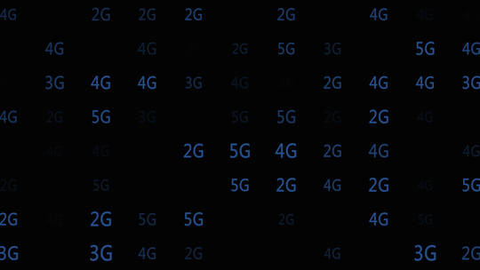 2G3G4G5G数字信息元素粒子动画背景
