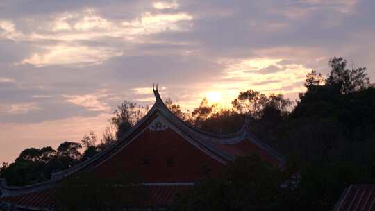 闽南古建筑寺庙房子屋檐房檐屋角房角屋顶