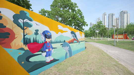 武汉青山江滩一冶重件码头景区