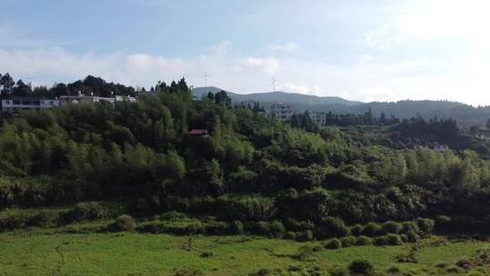 航拍大山山村风景4K实拍视频