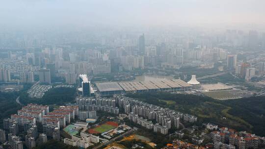 航拍城市建筑风景