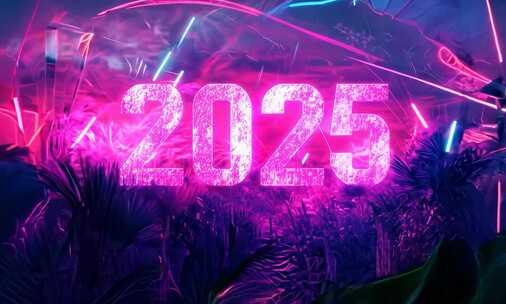 2025跨年音乐节vj未来赛博朋克蒸汽波