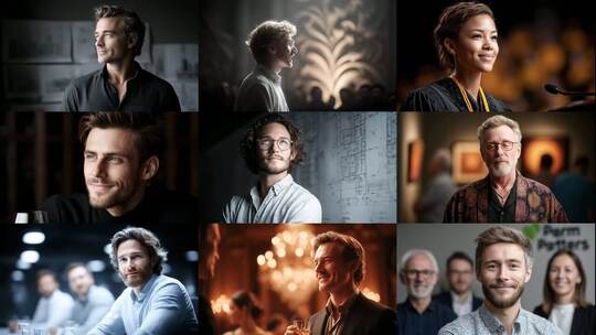 时代精英人物风采成功人士励志向上高清在线视频素材下载