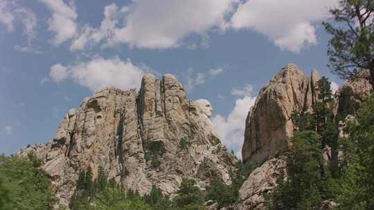 拉什莫尔山，拉什莫尔，山，雕塑