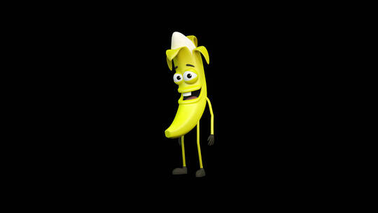 跳跃的香蕉动画