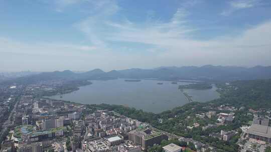 浙江杭州城市风光航拍