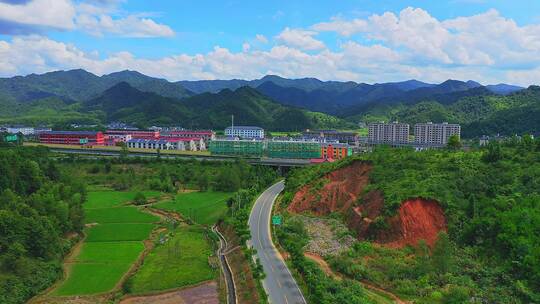 航拍乡村公路