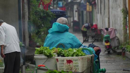 绍兴仓桥直街古街道风景视频