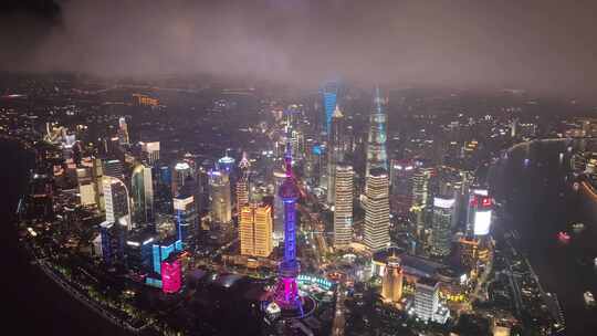 上海陆家嘴夜景