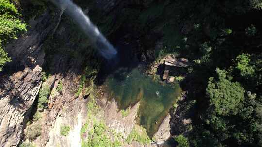 空中视频瀑布在Chapada dos V