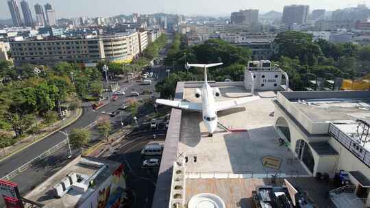 深圳大浪商业街日景航拍