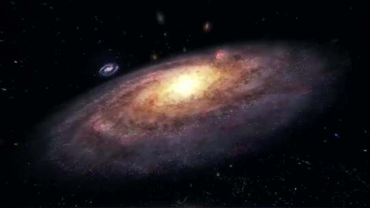 外太空宇宙穿梭回到地球