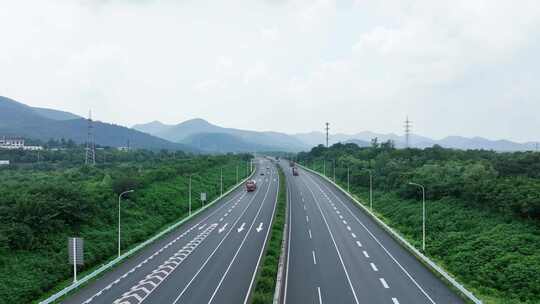 南京老山服务区沪陕高速公路航拍