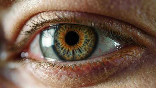人眼微距特写