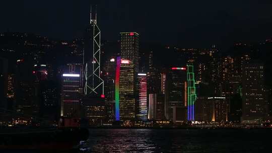 香港维多利亚港湾夜景