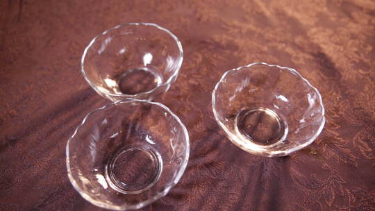玻璃碗透明厨具视频素材模板下载