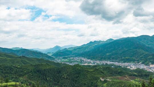 航拍湖南雪峰山自然风光自然地理4k视频