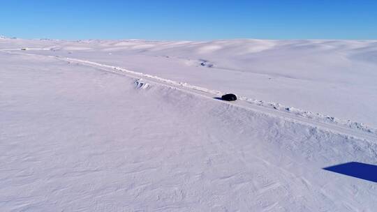 新疆冰封的喀纳斯雪原