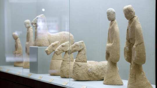 博物馆 石雕 古代古董 文物 古代视频素材模板下载