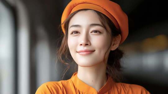 元气满满的职场女性自信微笑