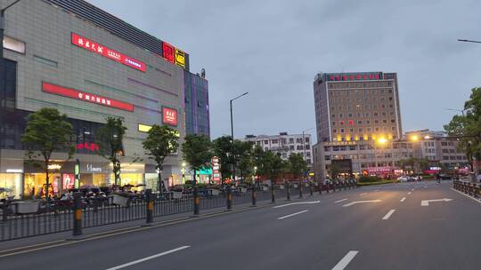 城市道路马路街头景象实拍